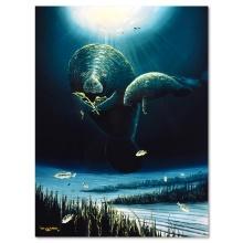 Wyland "Save The Manatees" Limited Edition Cibachrome On Board