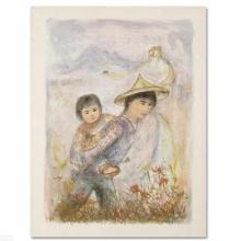 Edna Hibel (1917-2014) "The Great Wall" Limited Edition Lithograph on Paper