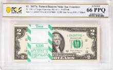 Pack 2017A $2 Federal Reserve STAR Notes SF Fr.1941-L* PCGS Gem Uncirculated 66PPQ