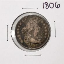 1806 Draped Bust Quarter Coin Graffiti