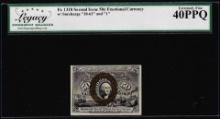 March 3, 1863 Second Issue Fifty Cent Fractional Note Fr.1318 Extremely Fine 40PPQ