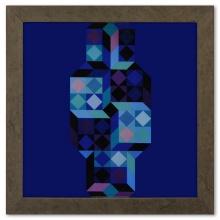 Victor Vasarely "Tridim - G De La Serie Hommage A L'Hexagone" Mixed Media Print
