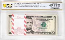 Pack 2017A $5 Federal Reserve STAR Notes ATL Fr.1998-F* PCGS Gem Uncirculated 65PPQ