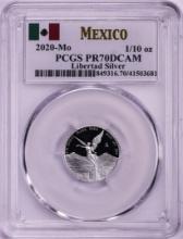 2020-Mo Mexico Proof 1/10 oz Silver Libertad Coin PCGS PR70DCAM