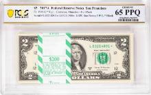 Pack 2017A $2 Federal Reserve STAR Notes SF Fr.1941-L* PCGS Gem Uncirculated 65PPQ