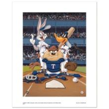 Looney Tunes "At the Plate (Rangers)" Limited Edition Giclee on Paper