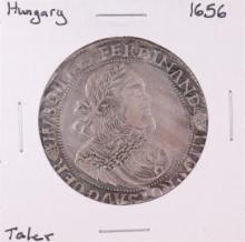 1656 Hungary Kingdom Taler Ferdinand III Silver Coin
