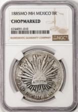 1885MO MH Mexico 8 Reales Silver Coin NGC Chopmarked