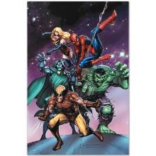 Marvel Comics "Avengers And The Infinity Gauntlet #3" Limited Edition Giclee On Canvas