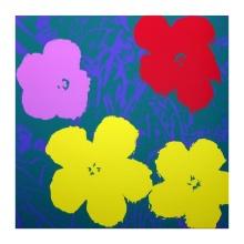 Andy Warhol "Flowers 1165" Print Serigraph On Paper
