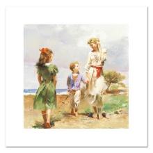 Pino (1939-2010) "Seaside Retreat" Limited Edition Giclee On Canvas
