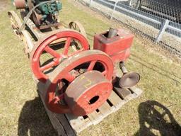 Red Hit & Miss Engine, 3Hp, 425 RPM, Red