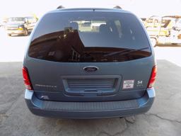 2007 Ford Freestar Van, V6 Auto, 3rd Seat, Blue, 131,525 Mi, Vin# 2FMZA5222