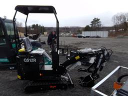 New AGT QS12R-Mini Excavator, With Dozer Blade, Thumb, Boom Hyd's, Gas Engi