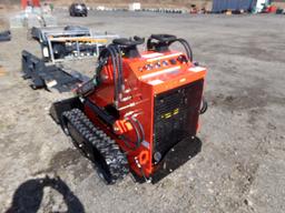 New AGT LRT23-Tracked Mini Skid Loader With Gas Engine, Bucket, Never Used