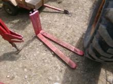 Pair of Red 42'' Pallet Forks (5729)