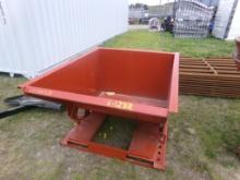 New 2-Yard Dumpster Tipper For Forklift, Red (4428)