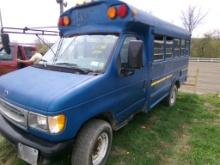 2001 Ford Diesel 14 Passenger Bus, Blue, 7.3 Power Stroke, Auto, 177,724 Mi