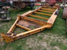Yellow 16' Tri Axle Equipment Trailer -MISSING TIRES, NO PAPERWORK(5279)