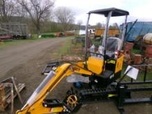 New Mini Excavator, Lanty LAT13, Yellow, Ser. 240203  (4674)