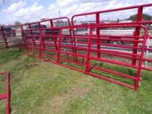 New 16' Red Livestock Gate (5406)