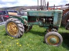 JD M Tractor, Rear Wheel Weights, Chains, S/N: 18772 - Not Running, Needs W