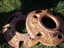 Pair of Wheel Weights for Unstyled John Deere 2 Cylinder (6010)