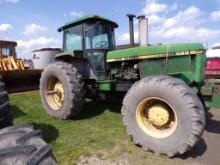 John Deere 4850 4 WD Tractor, 3 PTH, 1000 RPM, PTO, 3 Rear Hyd. Remotes, 15