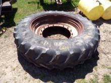 Goodyear 80R 46 Tire On Tractor Rim (664)