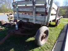 Flat Wagon on Rubber Wheels w/(2) Side Racks  (6669)