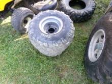 (2) Mtd. ATV Tires On 4-Lug Wheels (5581)