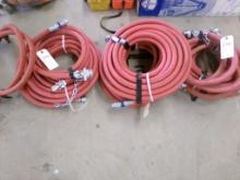 (3) Rolls of 3/4'' Red Air Hose f(2790)