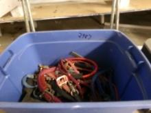 Tote of Horse Halters and Lead Ropes and a Saddle Stand (2987)