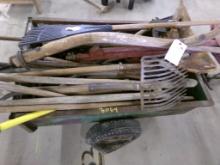 Lawn Cart with Large Group of Hand Tools (3064)
