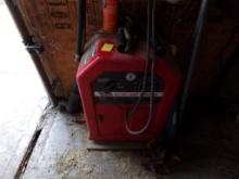 Lincoln Electric AC/DC Arc Welder with Helmet and Welding Rod