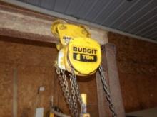 Budgit 1 Ton Chain Hoist (Garage)