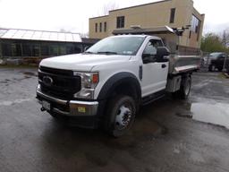 2020 Ford F550 Dump Truck, 4X4, Auto, Gasoline, 7.3l, Aluminum Dump Body (C