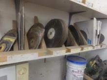Large Group of Abrasive Saw Blades, Concrete and Metal with a Few Used Wood