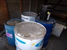 Pallet of Drums and 5 Gallon Pail, Benco Industrial Paint Remover (30 Gal,