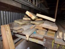 Contents of Shelf, Misc. Dimensional Lumber, Looks to be 4' to 12' (See Pho