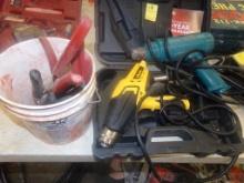 Wagner Digital Heat Gun with Case (Looks New), Small Bucket of Specialty Pl