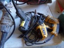 (3) Corded Tools, Craftsman 1/2'' Impact Wrench, DeWalt Screw Gun and Wagne