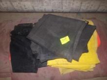 (4) Sun Block Tarps and a Piece of Orange Safety Fence, Includes Short Piec