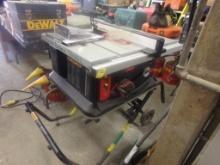 SawStop 10'' Table Saw, Model # J55 with Folding Stand Serial # J150400696,