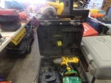 (2) DeWalt 18 V Tools: 5 1/8'' Circular Saw with Case and Charger, 1/2'' Dr