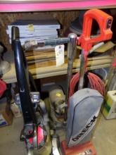 Floor Machine, Discs and (3) Vacuum Cleaners (Parts Room)