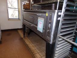 Blodgett 78'' x 46'' Stainless Steel Commercial Gas Pizza Oven on Legs