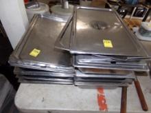 Large Group Of Chaffing Dish Pans & Lids (Inside)