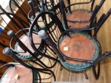 (4) Green And Black Dining Chairs (Inside)