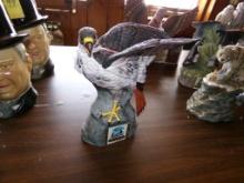 Ski Country Creme de Menthe Red Tailed Hawk Decanter